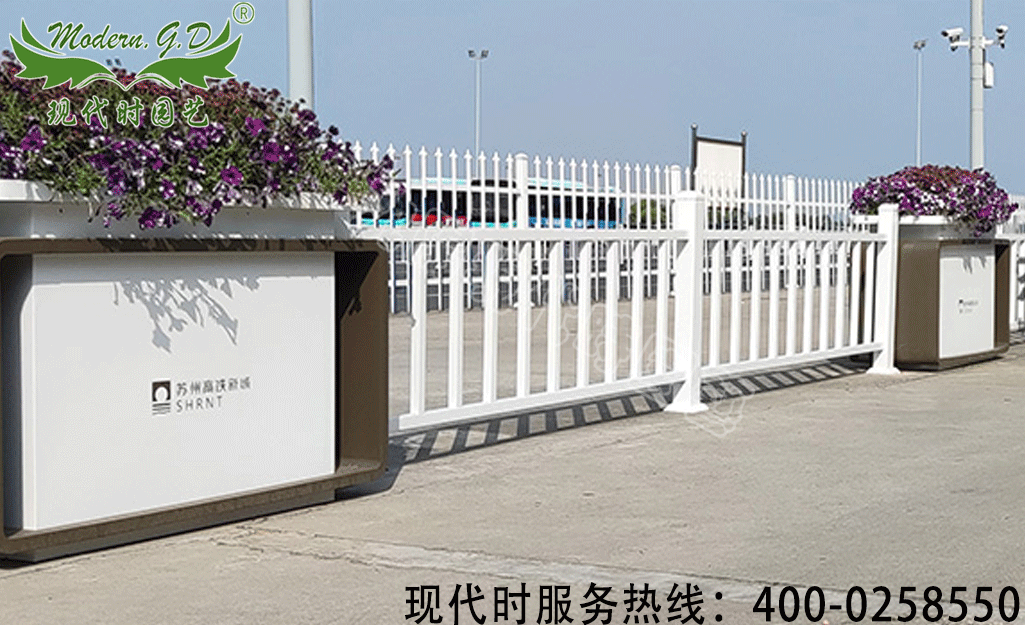 鐵藝花箱組合護(hù)欄